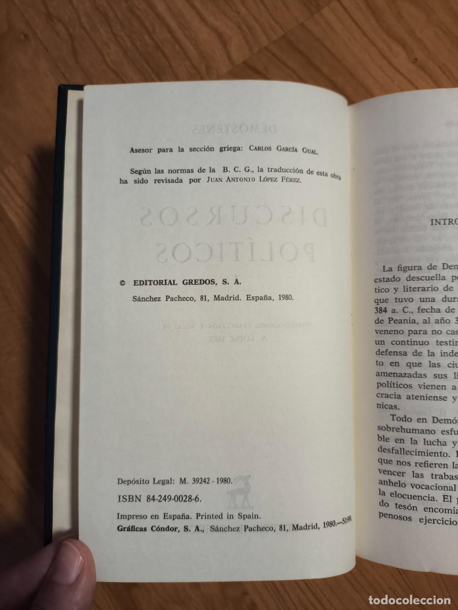 Libros de segunda mano: Discursos Pol&iacute;ticos tomo I - Foto 5