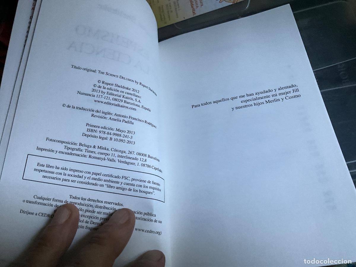 Libros de segunda mano: ESPEJISMO DE LA CIENCIA EL - SHELDRAKE, RUPERT - Foto 3