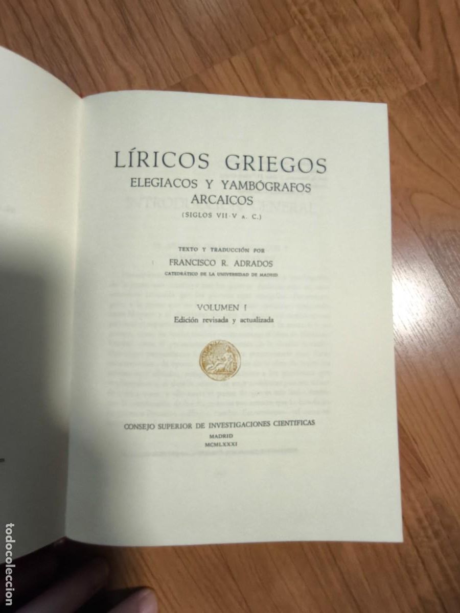Libros de segunda mano: L&iacute;ricos Griegos tomo I y II - Foto 4