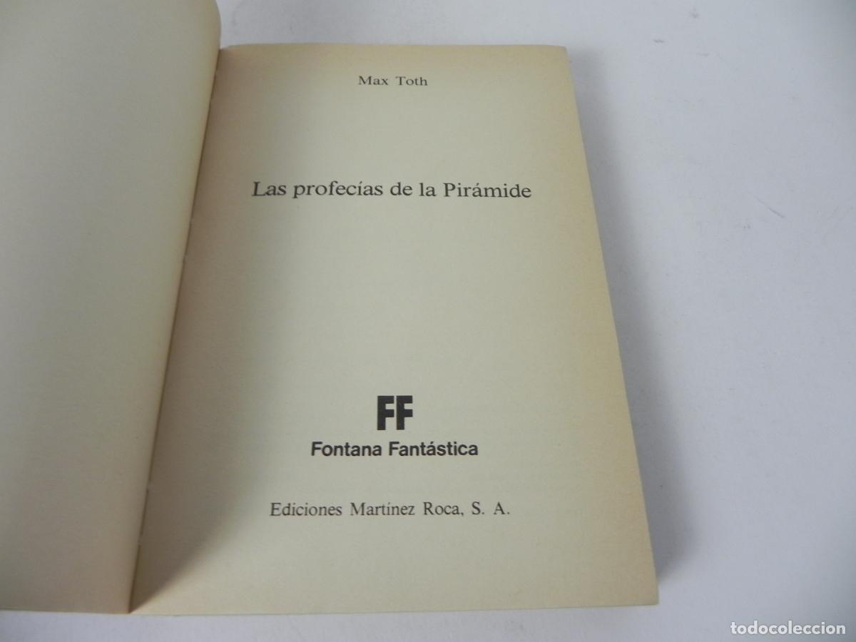 Libros de segunda mano: LAS PROFEC&Iacute;AS DE LAS PIR&Aacute;MIDE (MAX TOTH) MARTINEZ ROCA-1981 - Foto 2