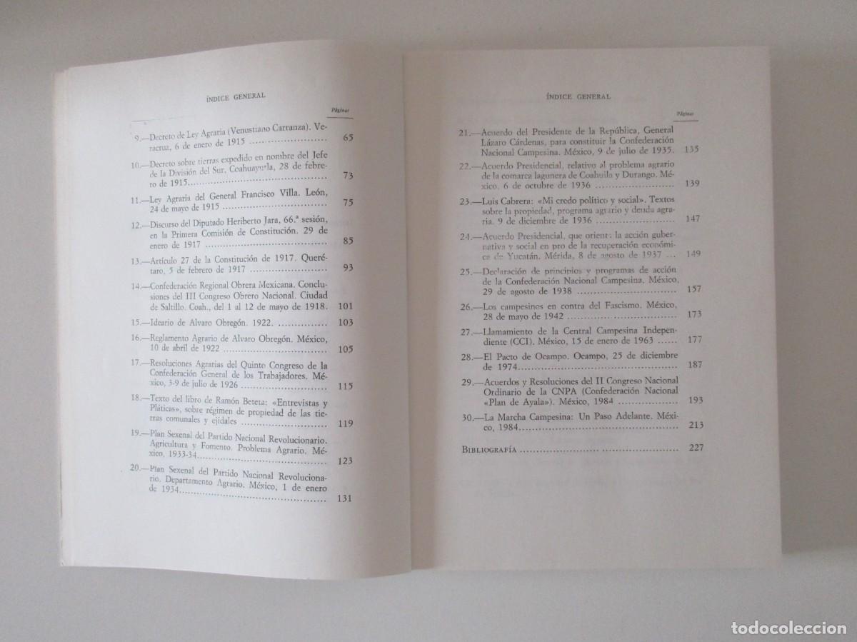 Libros de segunda mano: EL AGRARISMO MEXICANO - TEXTOS Y DOCUMENTOS - ESTADO IMPECABLE - Foto 4
