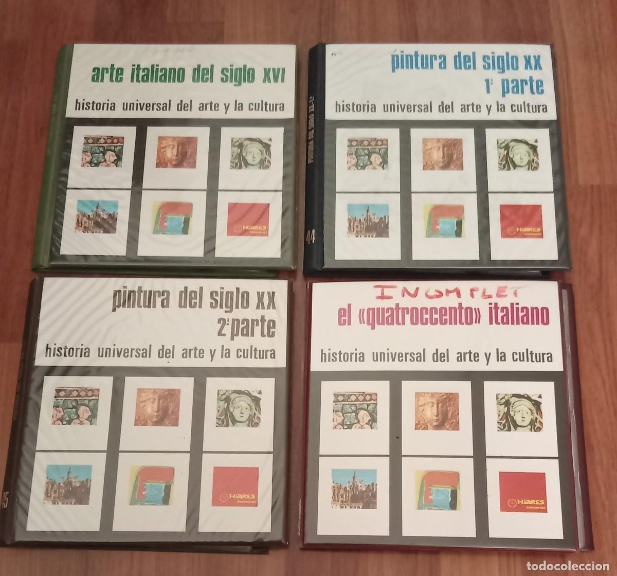 Libros de segunda mano: historia universal del arte y la cultura. Con diapositivas. HIARES editorial. 1985