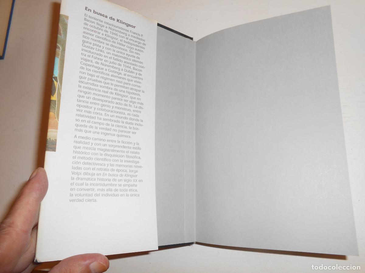 Libros de segunda mano: JORGE VOLPI , EN BUSCA DE KLINSOR - C&Iacute;RCULO DE LECTORES - Foto 2