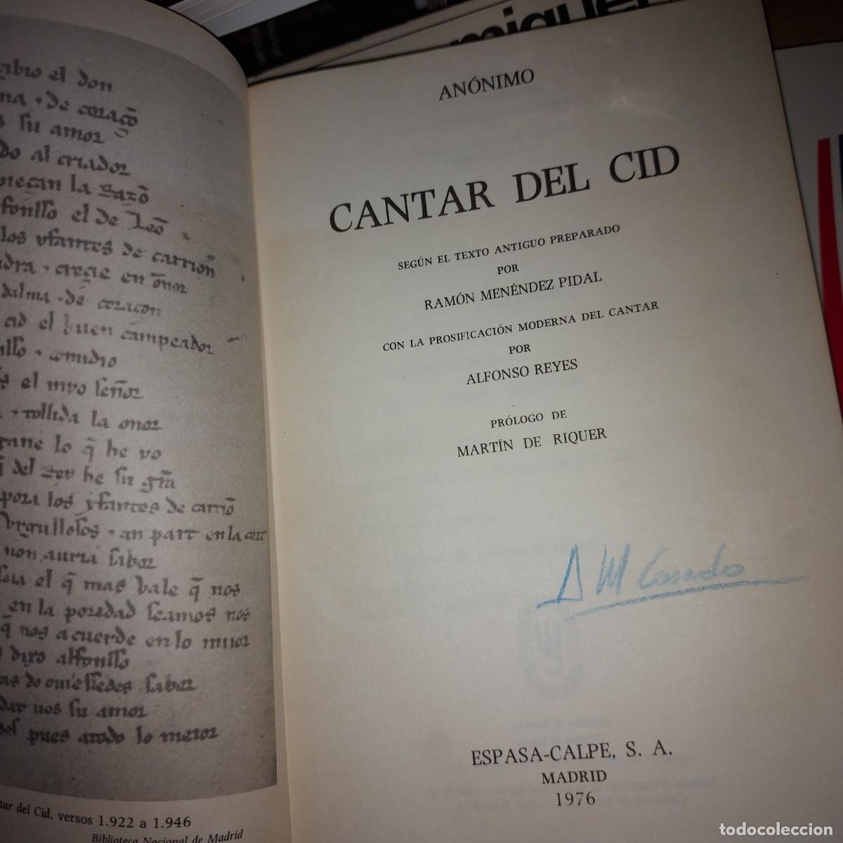 Libros de segunda mano: CANTAR DEL CID COLECCIONES AUSTRAL - Foto 2