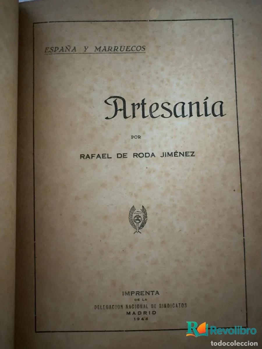 Libros de segunda mano: Artesan&iacute;a - Rafael de Roda Jim&eacute;nez - Foto 3
