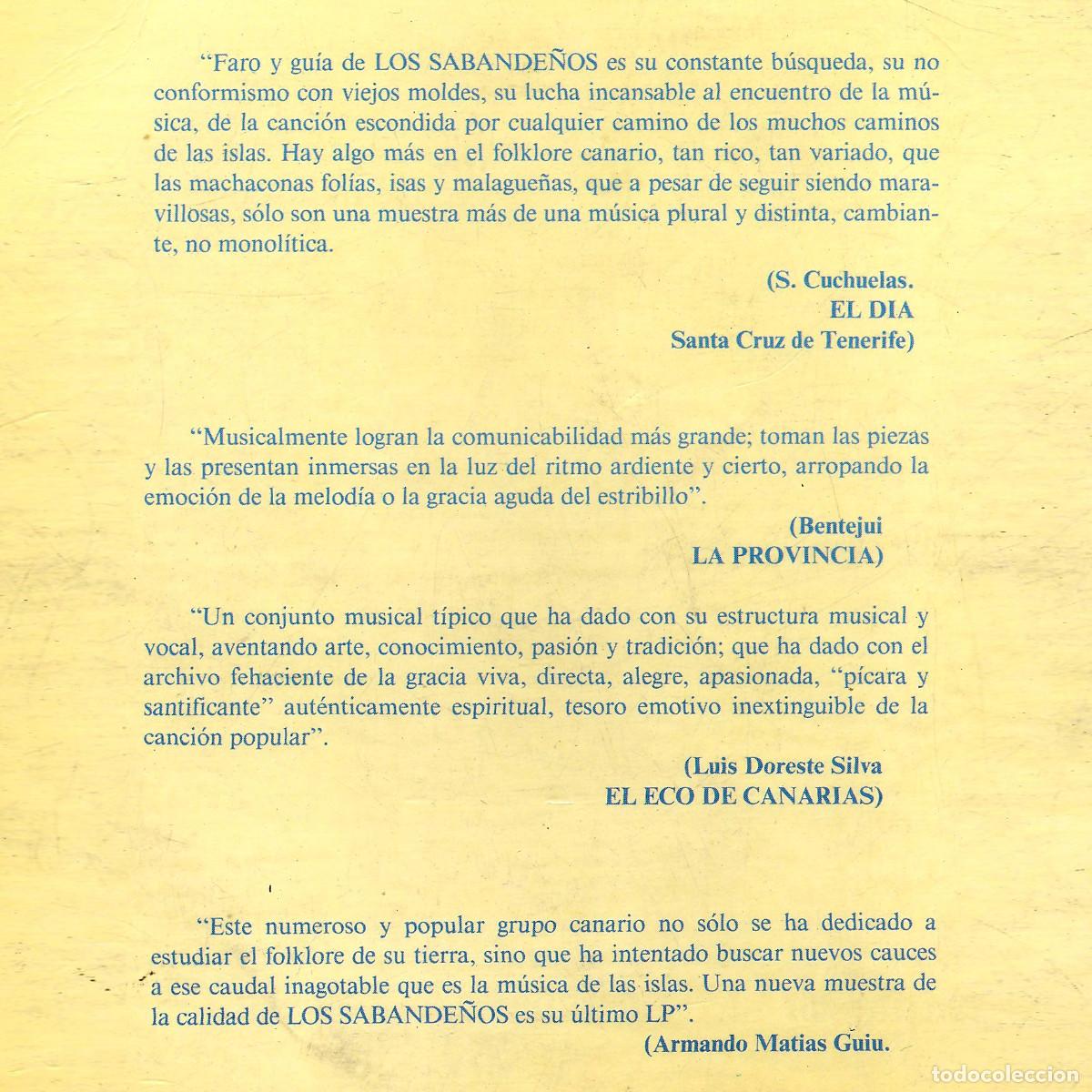 Libros de segunda mano: Libro CANCIONERO DE LOS SABANDE&Ntilde;OS | Tenerife - Canarias - Foto 3