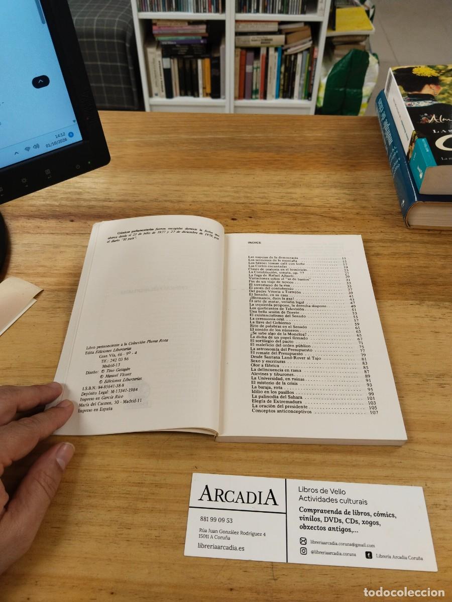 Libros de segunda mano: Cr&oacute;nicas Parlamentarias 1977-1978 - Manuel Vicent - Foto 5