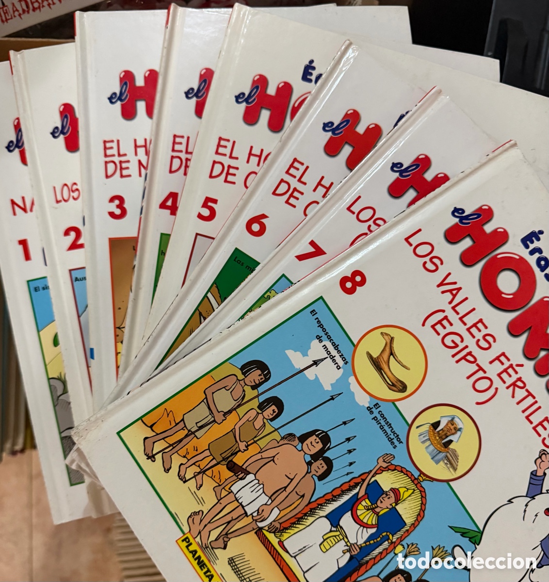 Libros de segunda mano: COLECCION LIBROS ERASE UNA VEZ EL HOMBRE 1-23 TOMOS INCOMPLETA PLANETA DAGOSTINI 2003