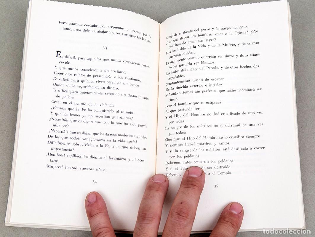 Libros de segunda mano: T.S. ELIOT - COROS DE ROCA - 1959 - EDICI&Oacute;N NUMERADA - Foto 4