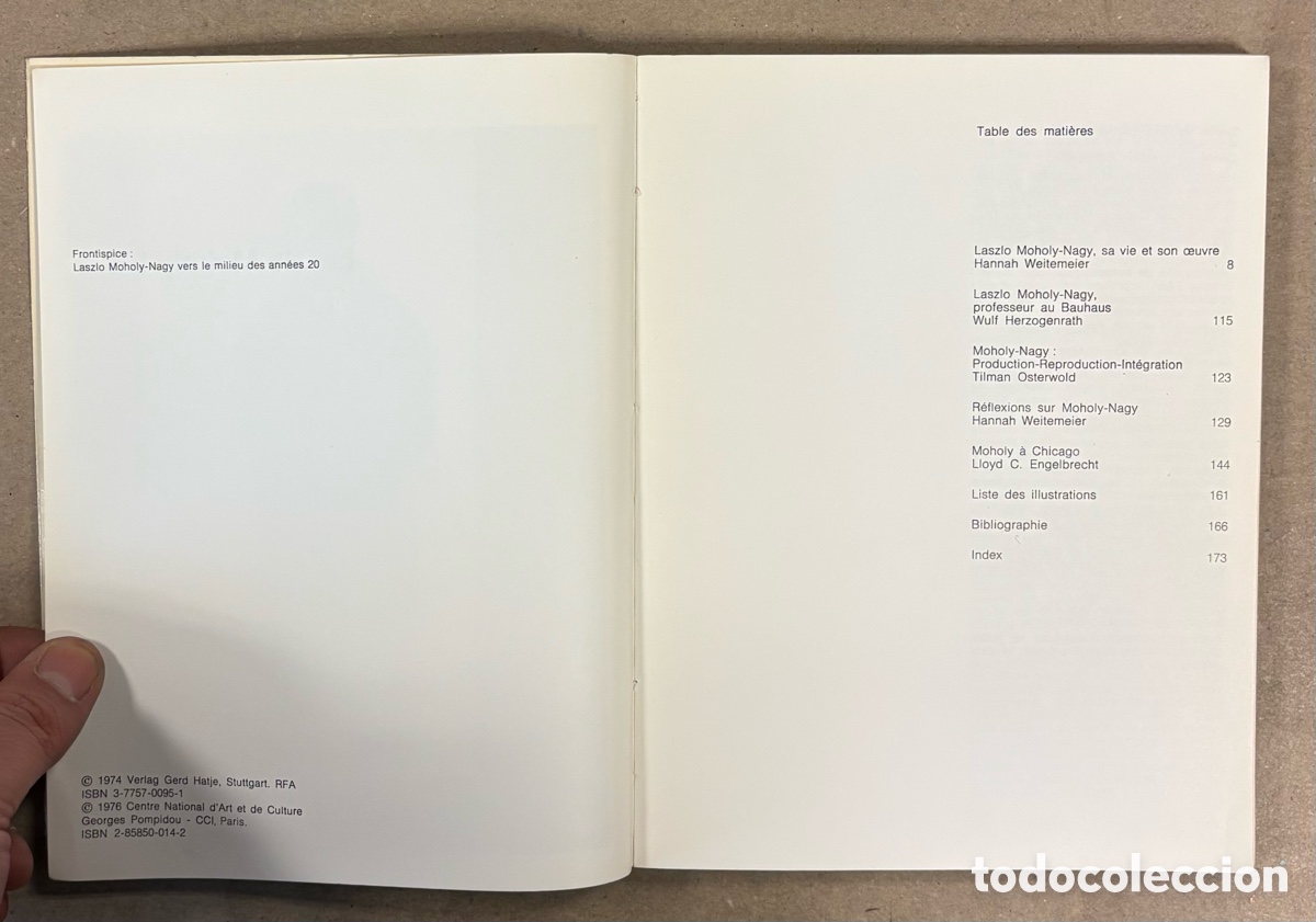 Libros de segunda mano: LASZLO MOHOLY-NAGY. CAT&Aacute;LOGO EXPOSICI&Oacute;N CENTRE GEORGES POMPIDOU 1976. - Foto 3
