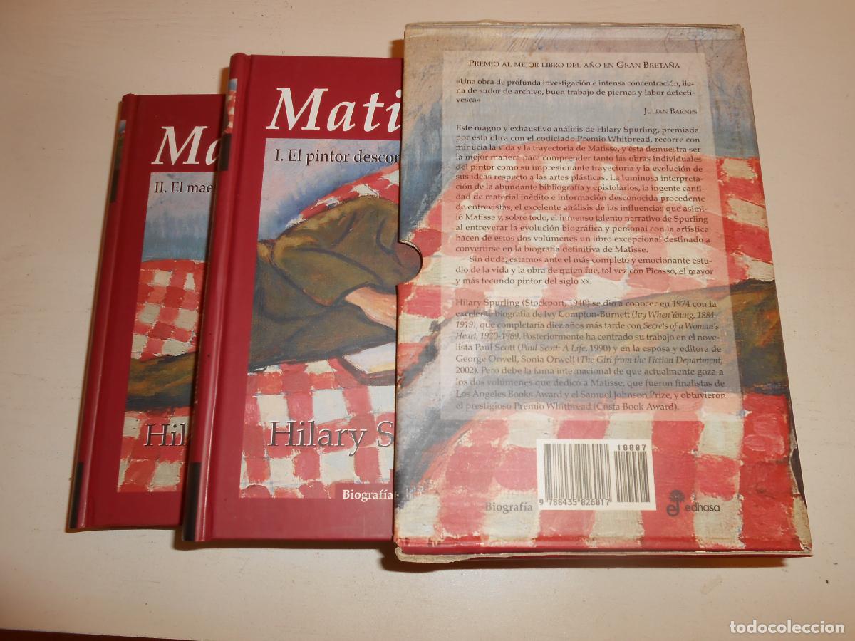 Libros de segunda mano: MATISSE [I EL PINTOR DESCONOCIDO, II EL PINTOR RECONOCIDO (OBRA COMPLETA] HYLARY SPURLING - EDHASA