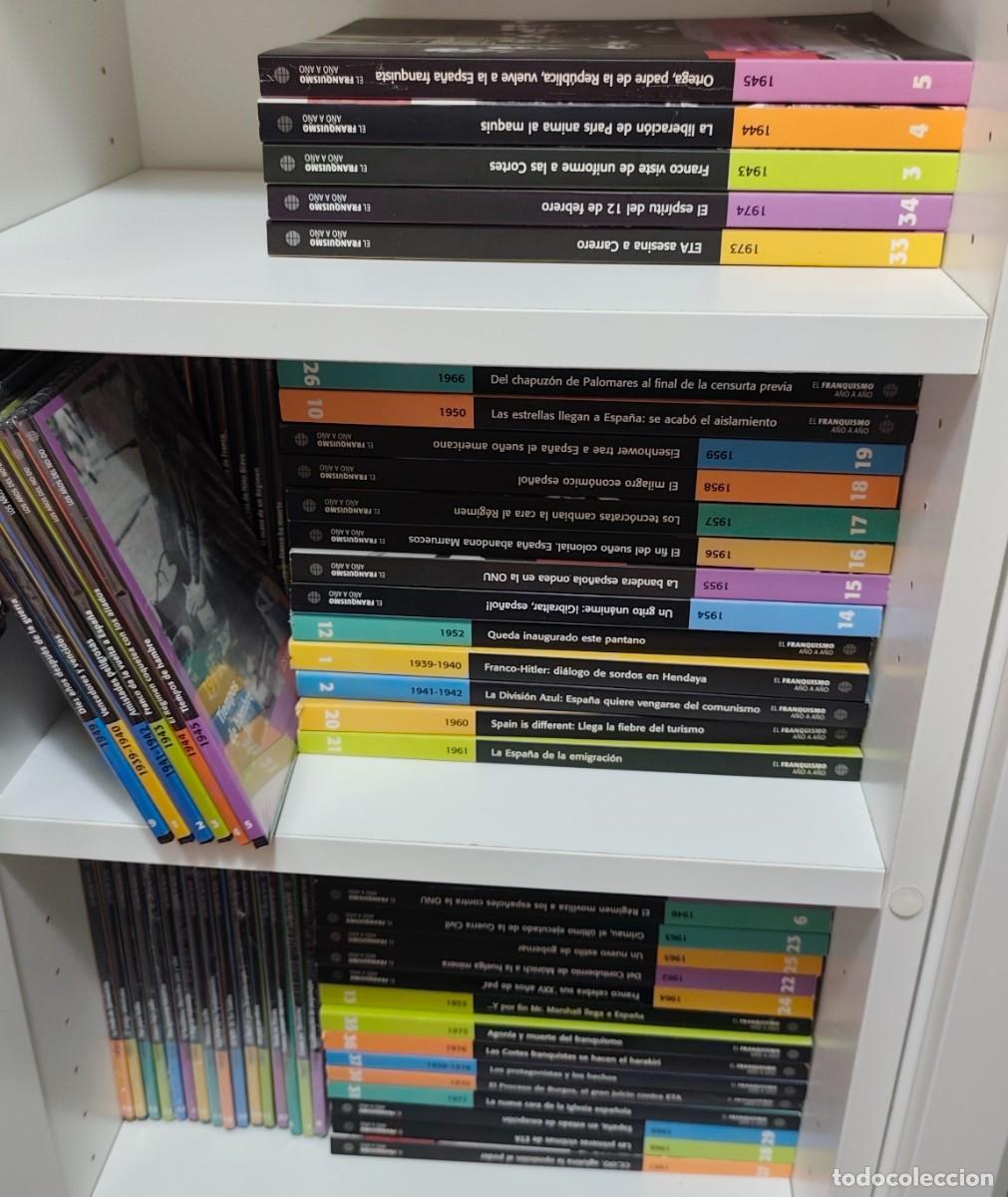 Libros de segunda mano: EL MUNDO - EL FRANQUISMO A&Ntilde;O A A&Ntilde;O - 37 LIBROS + 37 DVD PRECINTADOS LOS A&Ntilde;OS DEL NO-DO - FOTOS,LEER