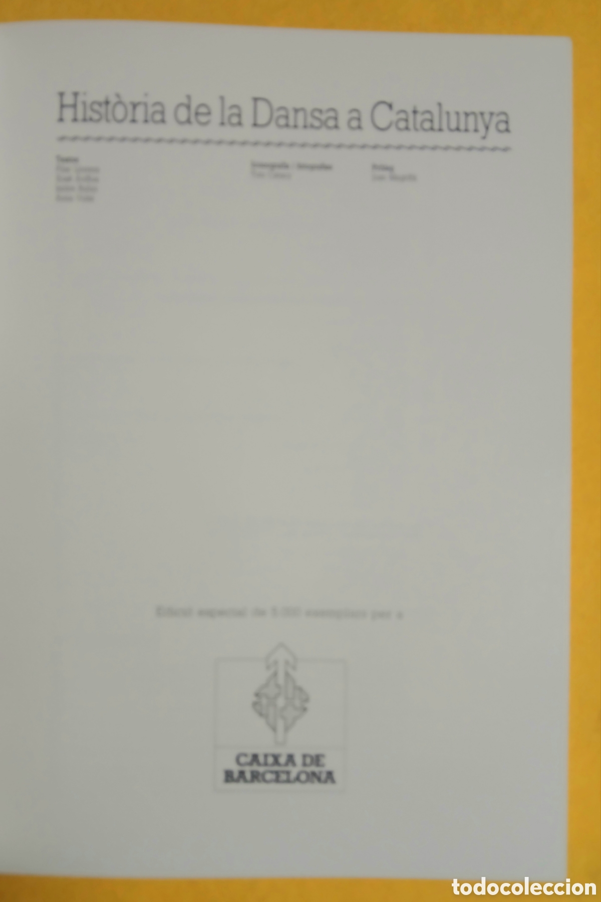 Libros de segunda mano: Hist&ograve;ria de la dansa a Catalunya - Foto 3