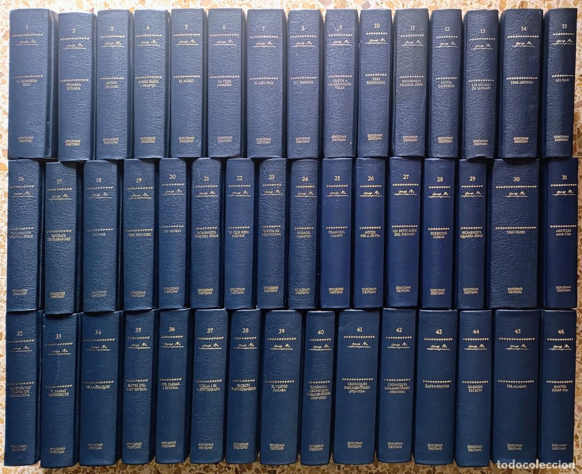 Libros de segunda mano: COL&middot;LECCIO COMPLETA AMB 46 VOLUMS DE LA OBRA COMPLETA DE JOSEP PLA - DESTINO - 2004.