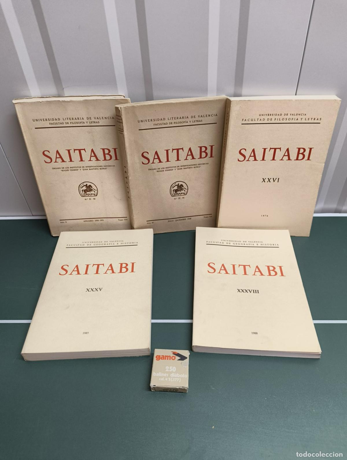 Libros de segunda mano: Saitabi 5 vol&uacute;menes - Universidad de Valencia - Foto 2
