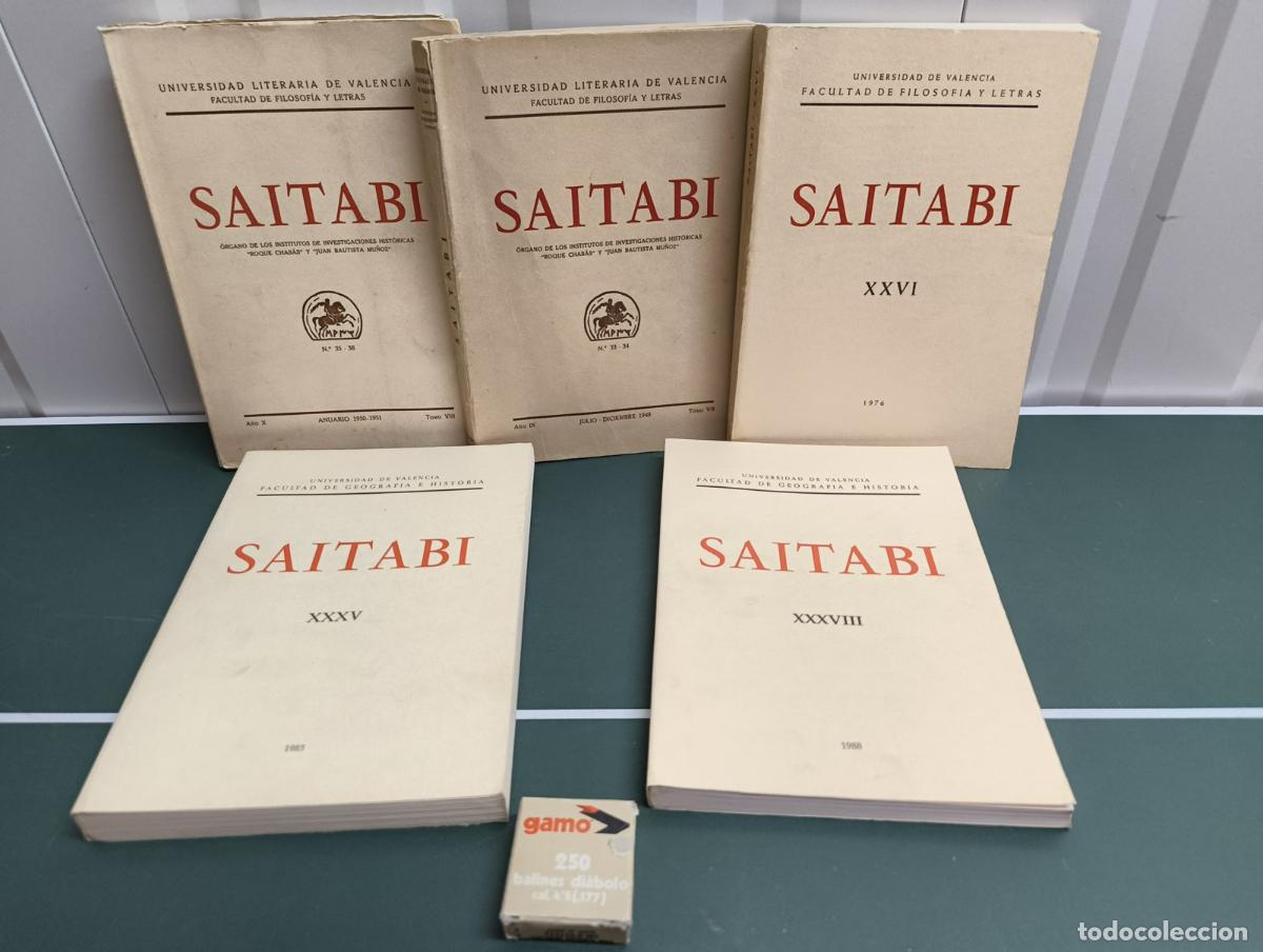 Libros de segunda mano: Saitabi 5 vol&uacute;menes - Universidad de Valencia