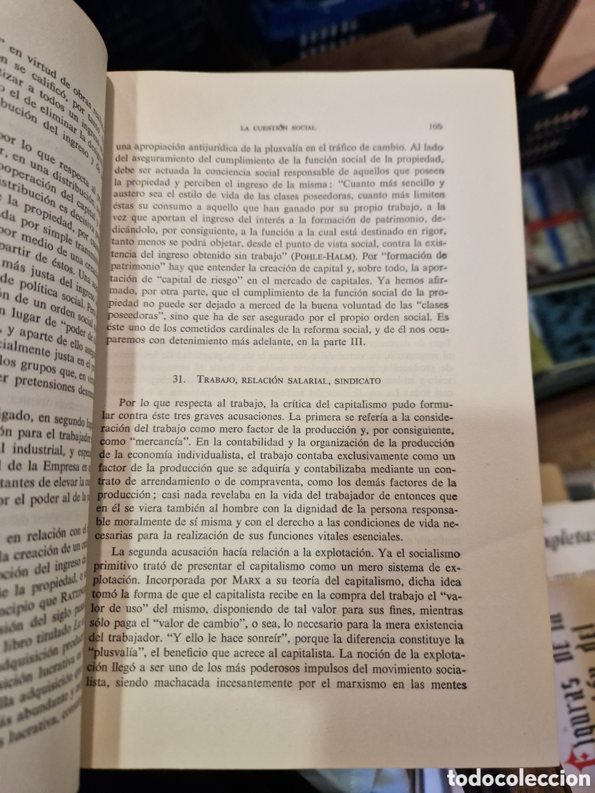 Libros de segunda mano: MESSNER, Johannes. La cuesti&oacute;n social - Foto 2