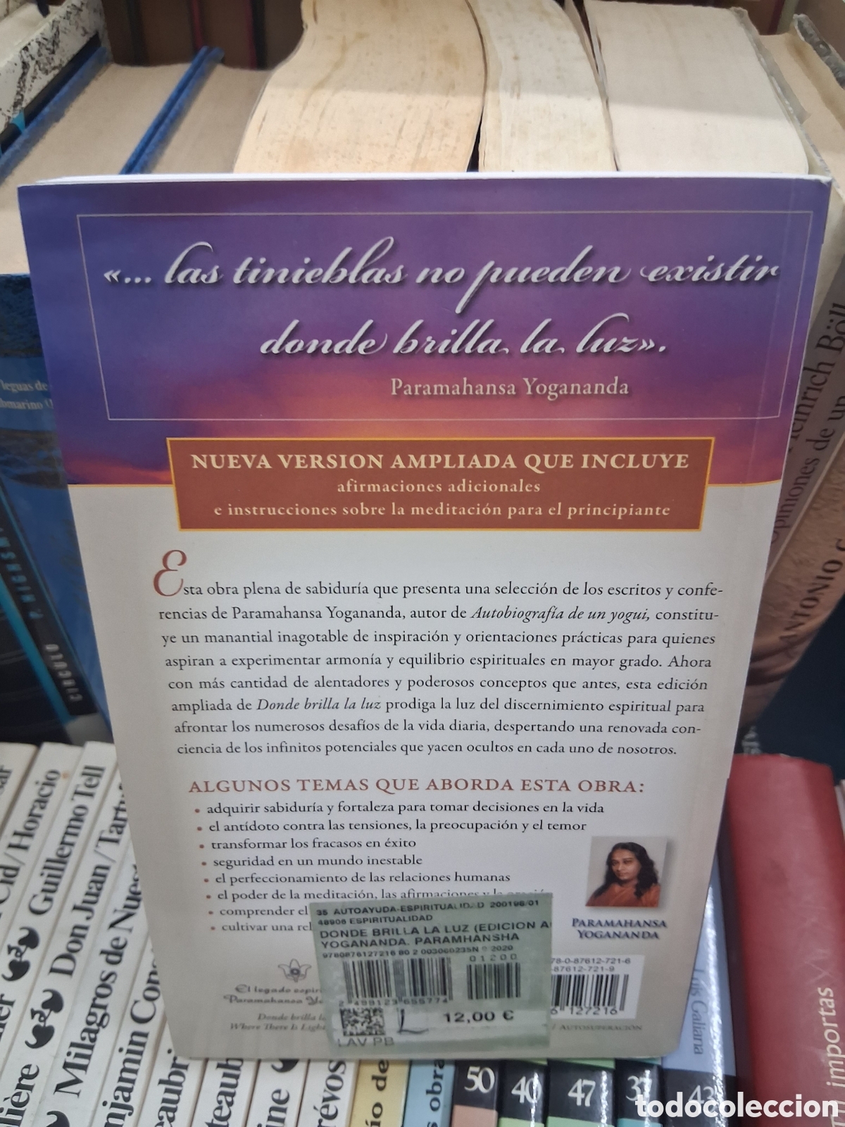 Libros de segunda mano: Donde brilla la luz. Paramahansa Yogananda - Foto 2