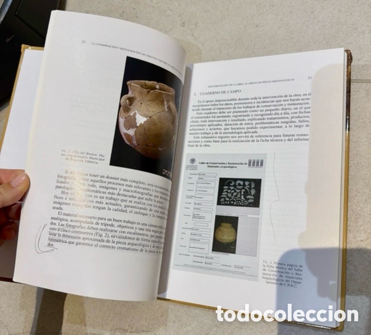 Libros de segunda mano: LA CONSERVACI&Oacute;N Y RESTAURACI&Oacute;N DE OBJETOS CER&Aacute;MICOS ARQUEOL&Oacute;GICOS. - Foto 2