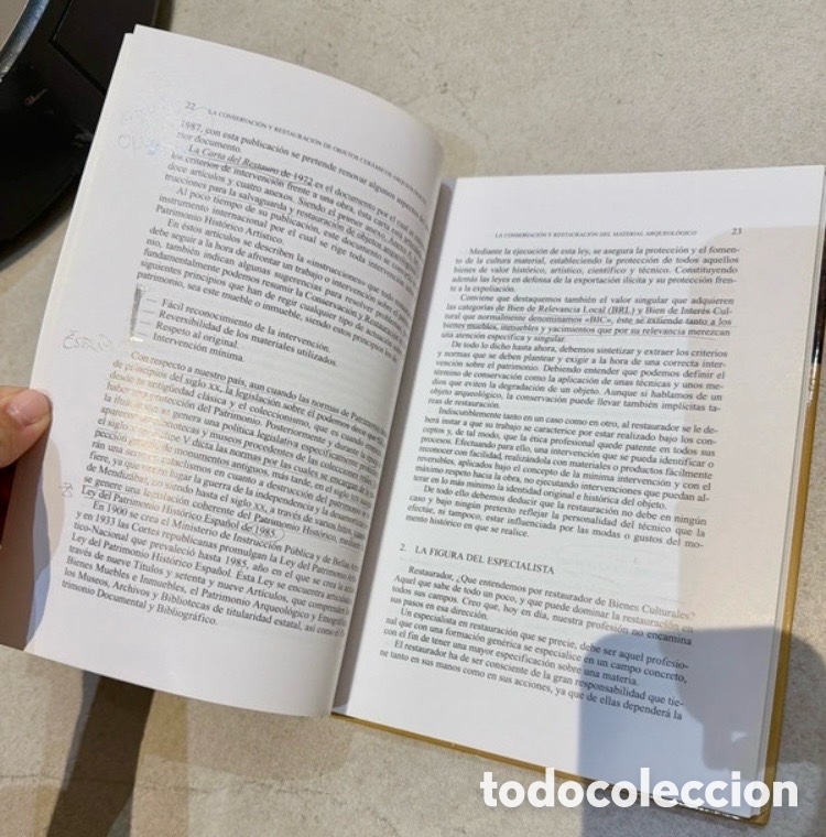 Libros de segunda mano: LA CONSERVACI&Oacute;N Y RESTAURACI&Oacute;N DE OBJETOS CER&Aacute;MICOS ARQUEOL&Oacute;GICOS. - Foto 4