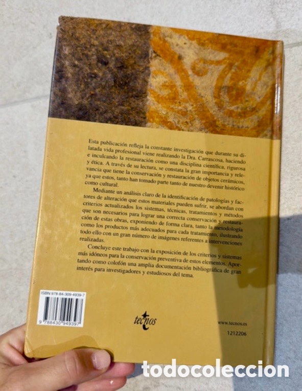 Libros de segunda mano: LA CONSERVACI&Oacute;N Y RESTAURACI&Oacute;N DE OBJETOS CER&Aacute;MICOS ARQUEOL&Oacute;GICOS. - Foto 13