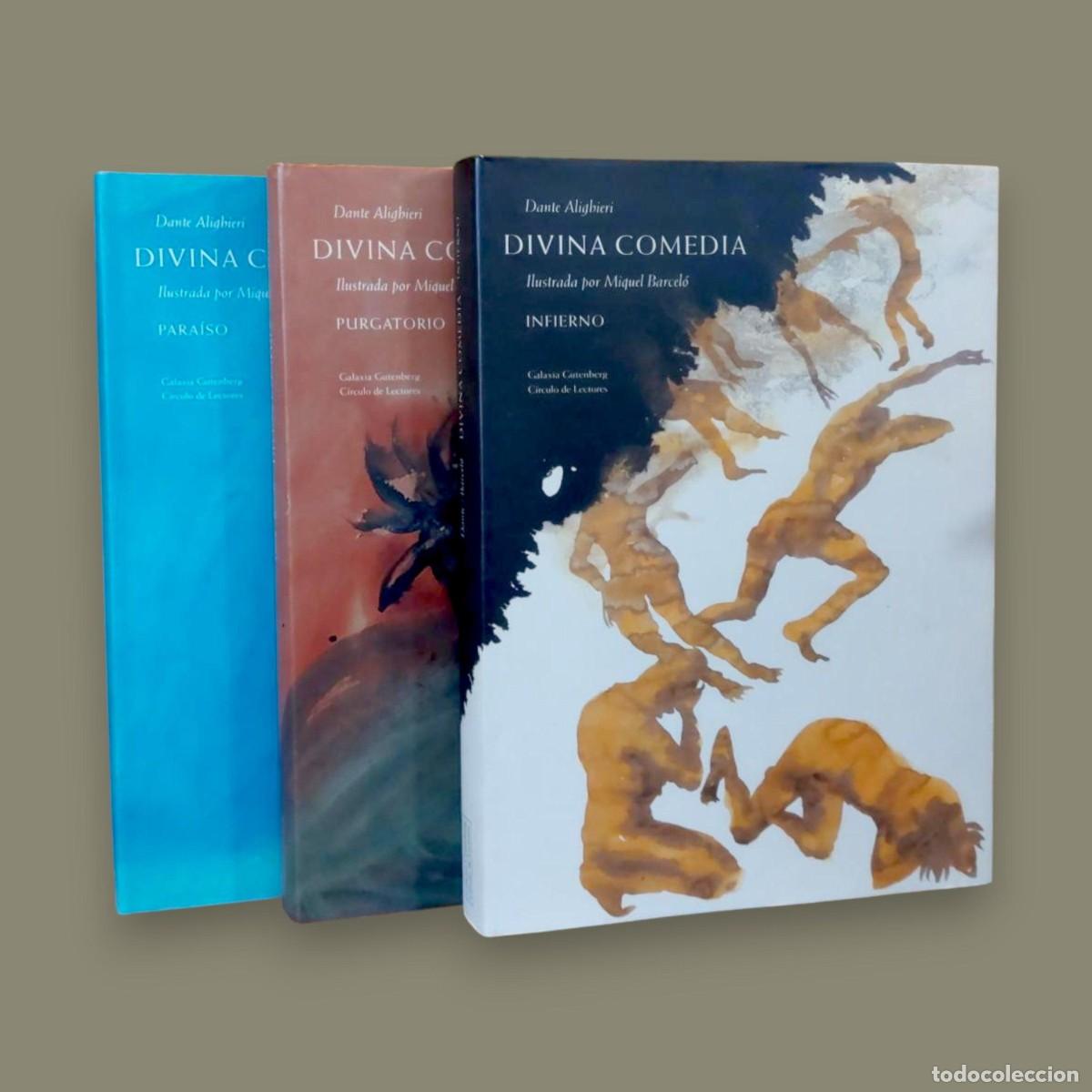 Libros de segunda mano: La Divina Comedia &ndash; Dante Alighieri &ndash; Miquel Barcel&oacute; - 3 tomos obra completa