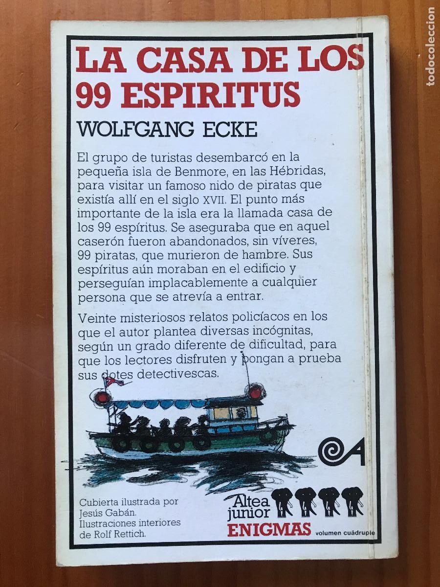 Libros de segunda mano: La casa de los esp&iacute;ritus / Wolfgang Ecke. Altea junio. Enigmas - Foto 3