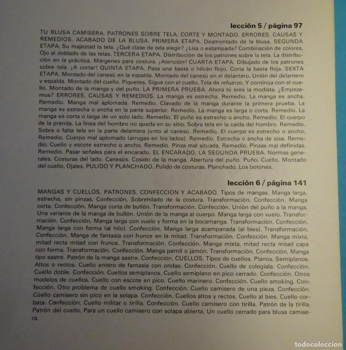 Libros de segunda mano: M&Eacute;TODO PR&Aacute;CTICO DE CORTE Y CONFECCI&Oacute;N AFHA. 5 TOMOS. COMPLETA - Foto 6