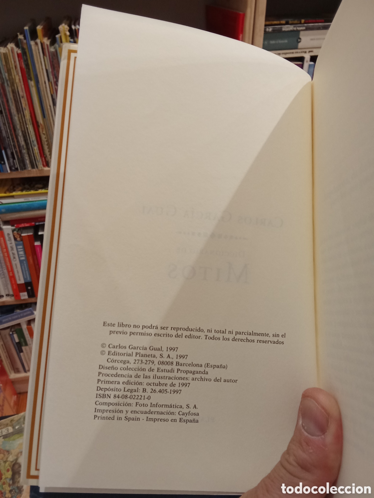 Libros de segunda mano: Diccionario de Mitos - Carlos Garcia Gual - Foto 2
