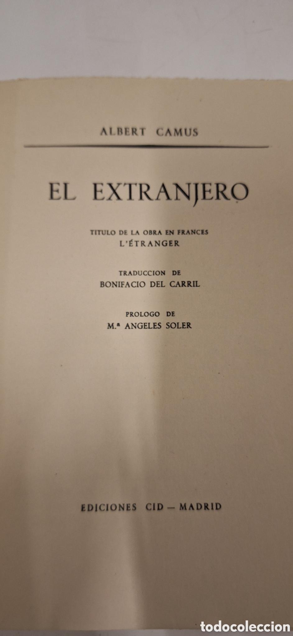 Libros de segunda mano: El.extranjero de Albert Camus - Foto 3