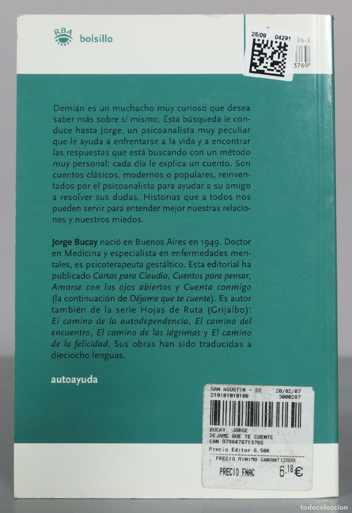 Libros de segunda mano: D&eacute;jame que te cuente... - Jorge Bucay - RBA - Foto 2