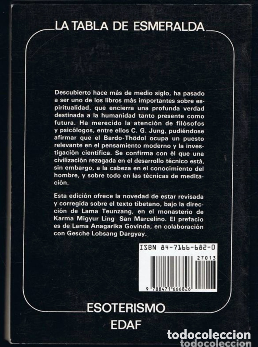 Libros de segunda mano: LIBRO TIBETANOS DE LOS MUERTOS , LA TABLA ESMERALDA - Foto 2