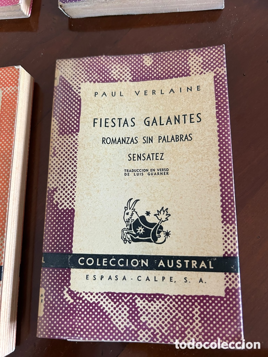 Libros de segunda mano: COLECCI&Oacute;N AUSTRAL. FIESTAS GALANTES. PAUL VERLAINE