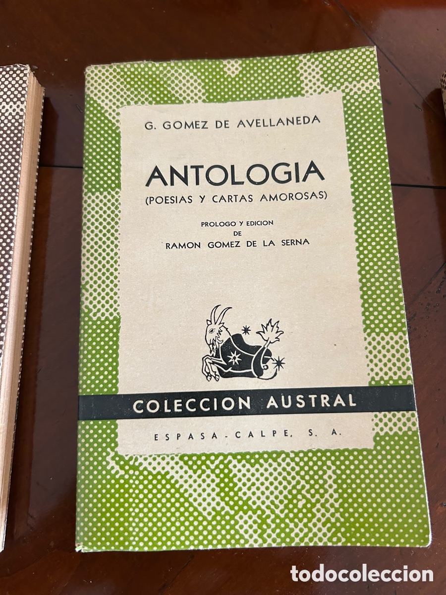 Libros de segunda mano: COLECCI&Oacute;N AUSTRAL. ANTOLOGIA. G. GOMEZ DE AVELLANEDA
