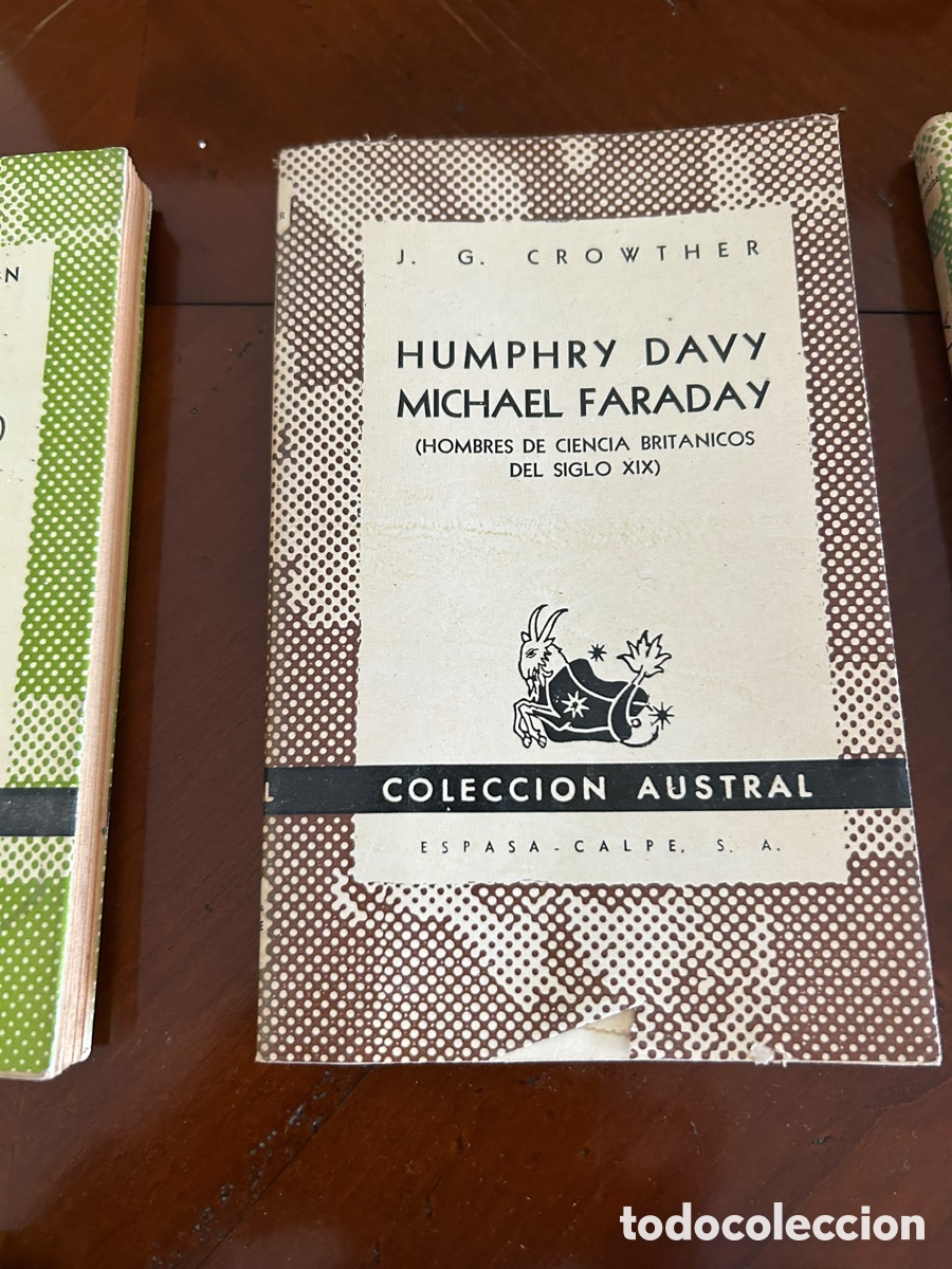 Libros de segunda mano: COLECCI&Oacute;N AUSTRAL. HUMPHRY DAVY MICHAEL FARADAY.