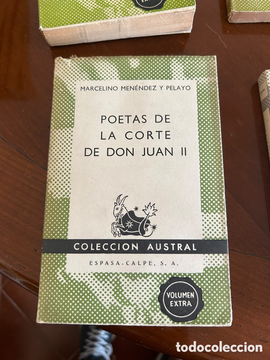 Libros de segunda mano: COLECCI&Oacute;N AUSTRAL. POETAS DE LA CORTE DE DON JUAN II. MARCELINO MENENDEZ Y PELAYO