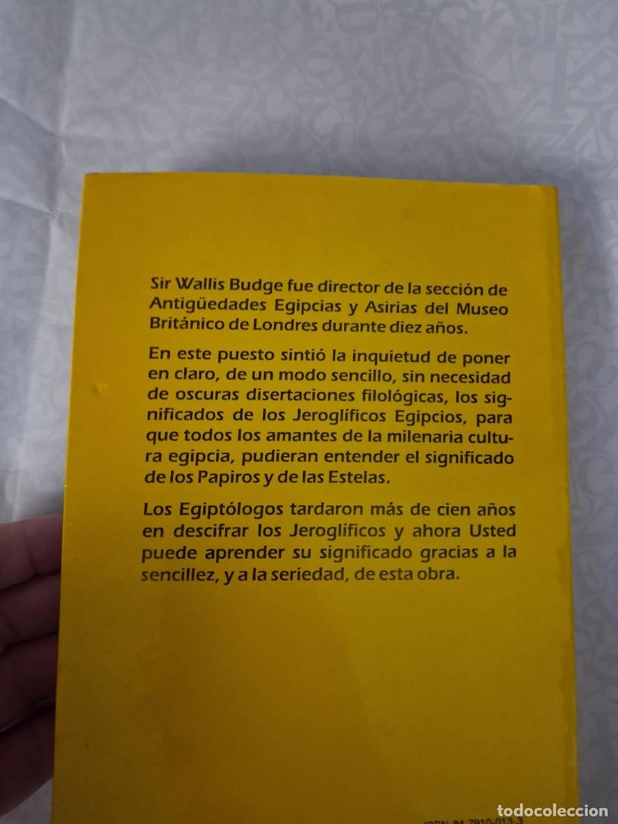 Libros de segunda mano: JEROGL&Iacute;FICOS EGIPCIOS , WALLIS BUDGE - Foto 2