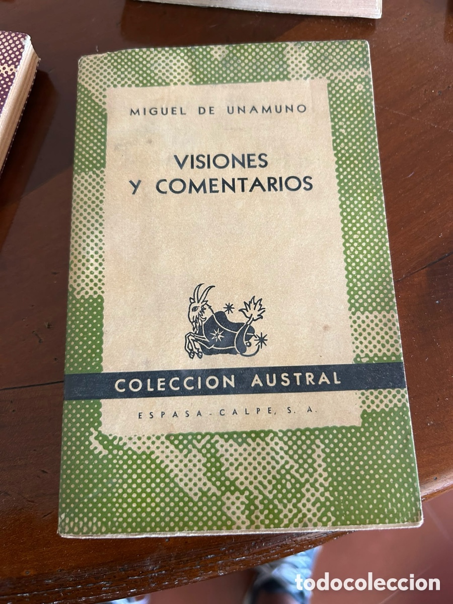 Libros de segunda mano: COLECCI&Oacute;N AUSTRAL. VISIONES Y COMENTARIOS. MIGUEL DE UNAMUNO - Foto 1