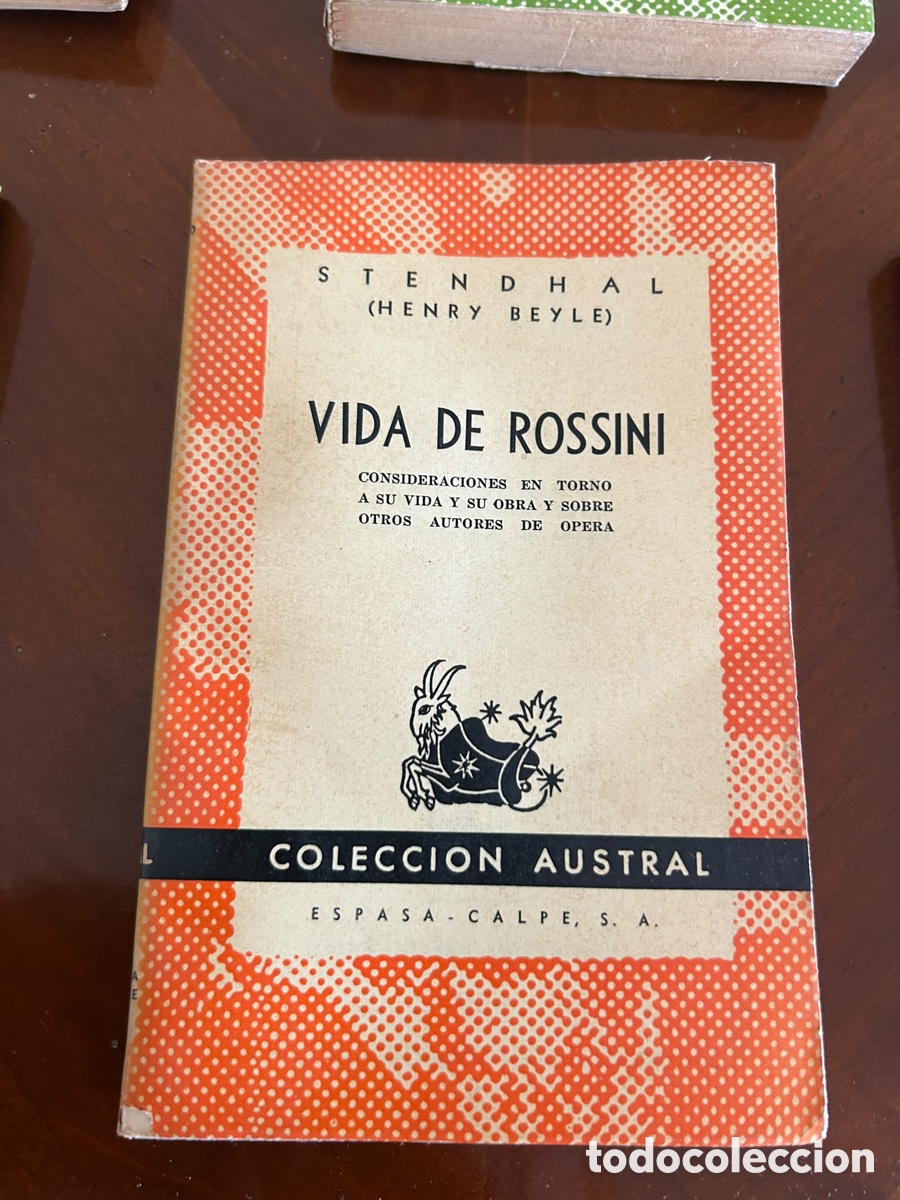 Libros de segunda mano: COLECCI&Oacute;N AUSTRAL. VIDA DE ROSSINI. STENDHAL.