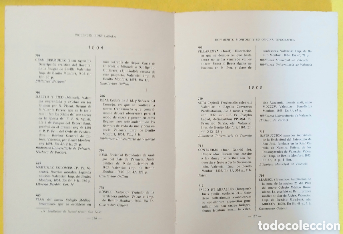 Libros de segunda mano: D.Benito Monfort y su oficina Tipogr&aacute;fica - Foto 11