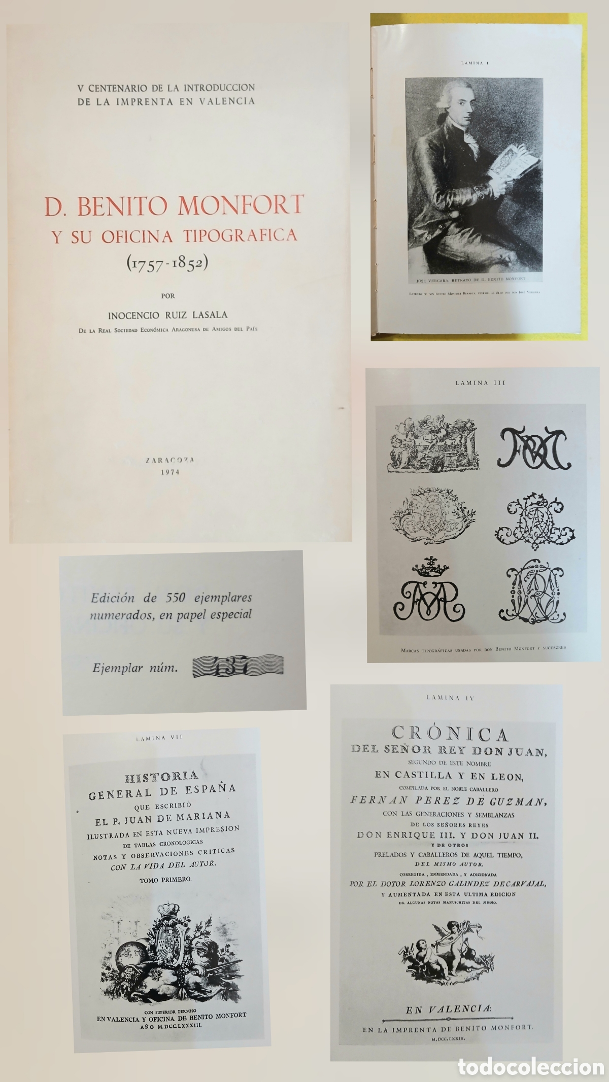 Libros de segunda mano: D.Benito Monfort y su oficina Tipogr&aacute;fica - Foto 1