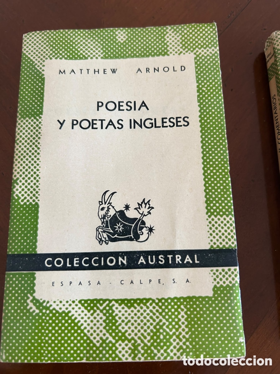 Libros de segunda mano: COLECCI&Oacute;N AUSTRAL. POESIAS Y POETAS INGLESES. MATTHEW ARNOLD