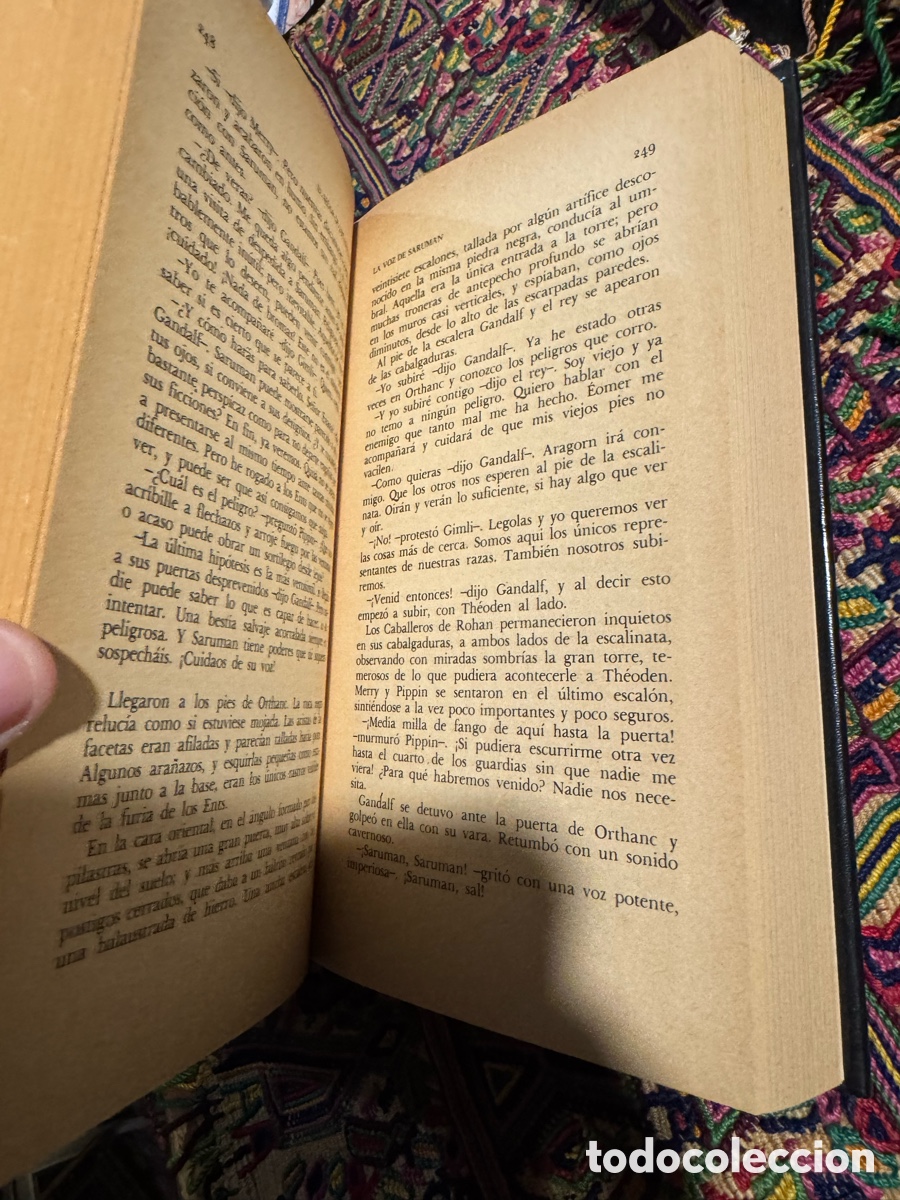 Libros de segunda mano: El se&ntilde;or de los anillos Tolkien 2 tomos Minotauro - Foto 6