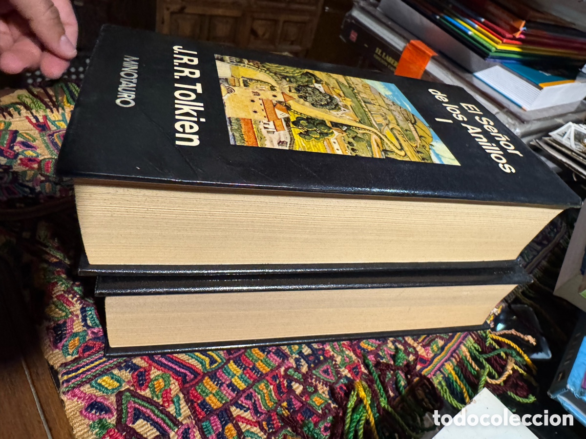 Libros de segunda mano: El se&ntilde;or de los anillos Tolkien 2 tomos Minotauro - Foto 7
