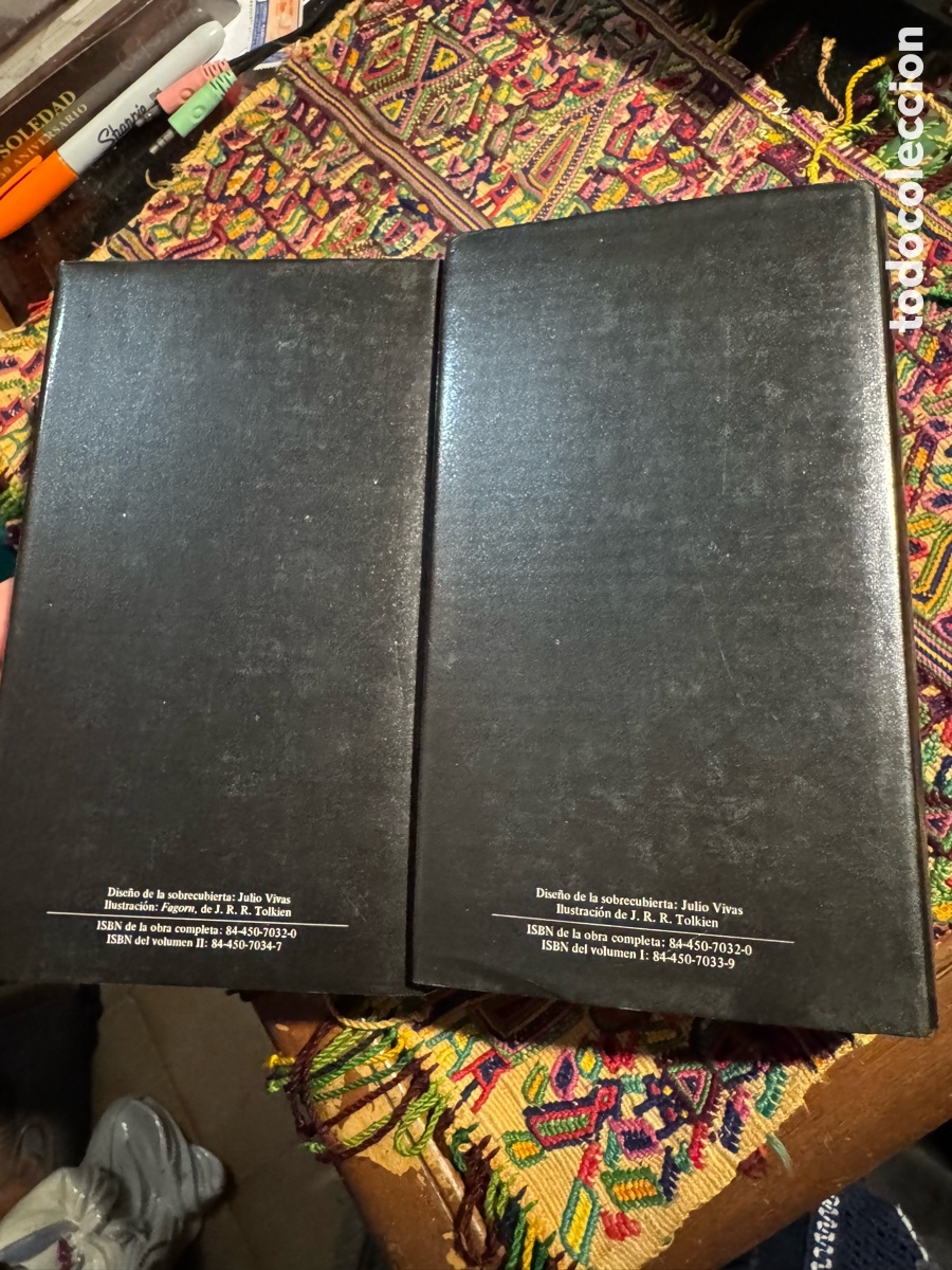 Libros de segunda mano: El se&ntilde;or de los anillos Tolkien 2 tomos Minotauro - Foto 9