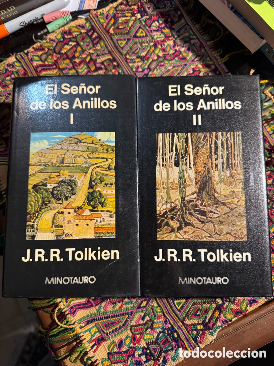 Libros de segunda mano: El se&ntilde;or de los anillos Tolkien 2 tomos Minotauro