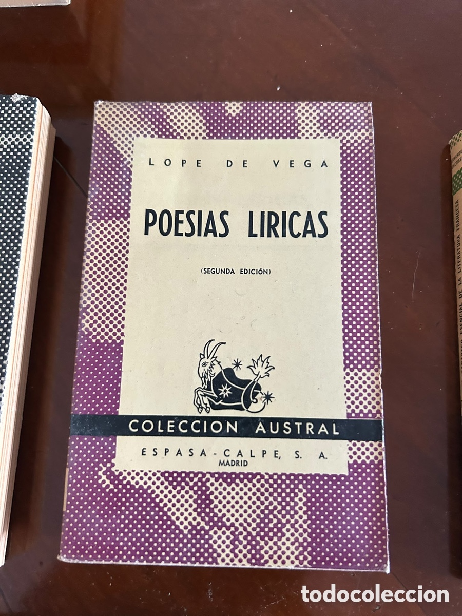 Libros de segunda mano: COLECCI&Oacute;N AUSTRAL. POESIAS LIRICAS. LOPE DE VEGA