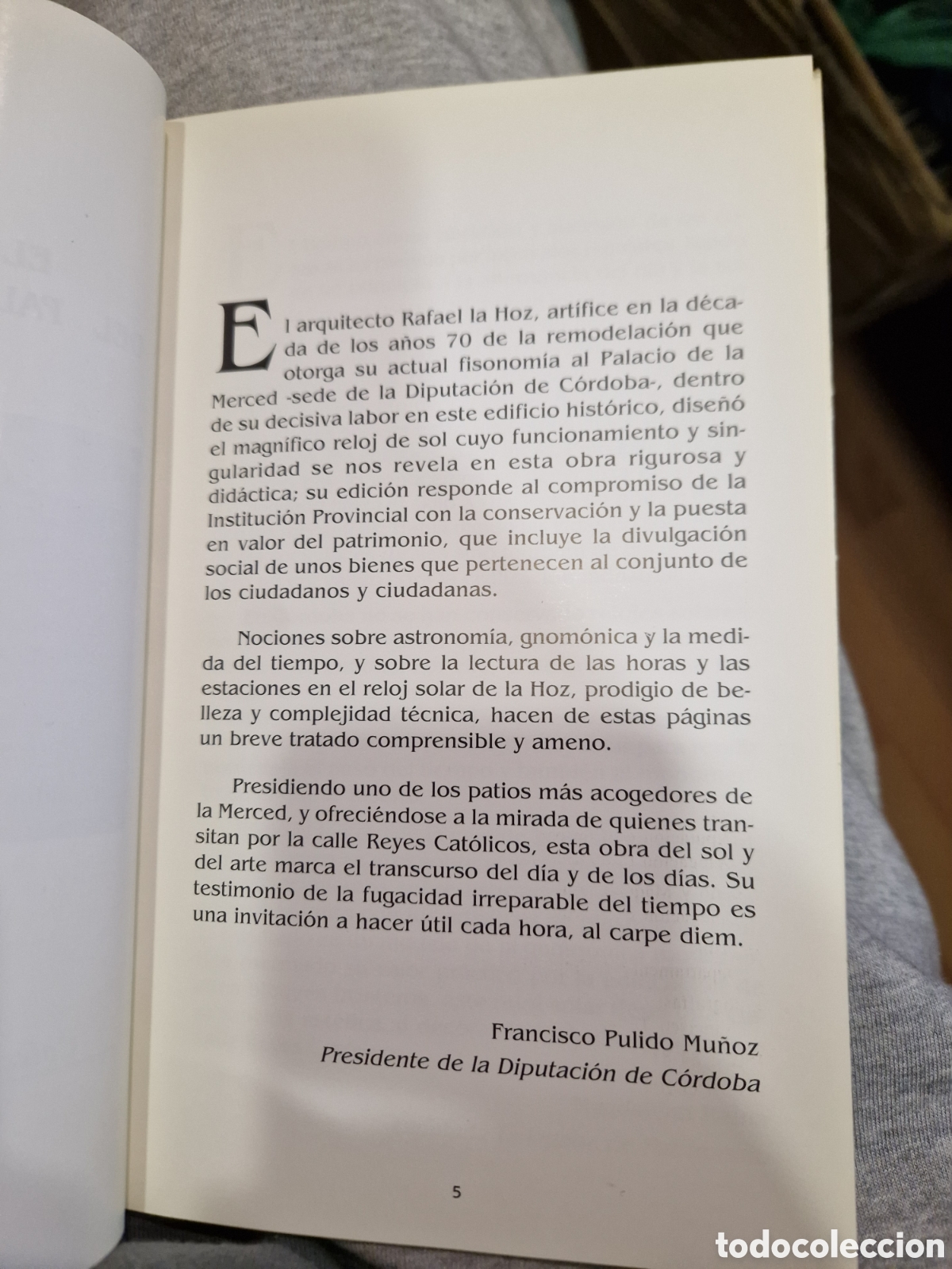 Libros de segunda mano: BOLOIX CARLUS-ROCA, Mariano. El reloj de sol del Palacio de la Merced - Foto 2