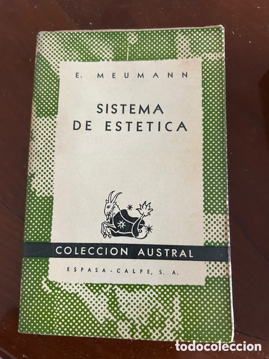 Libros de segunda mano: COLECCI&Oacute;N AUSTRAL. SISTEMA DE ESTETICA