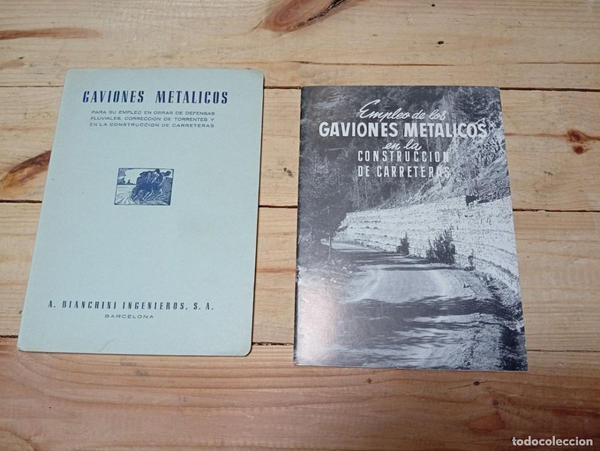 Libros de segunda mano: Lote Cat&aacute;logo y Manual T&eacute;cnico Gaviones Met&aacute;licos Carreteras - Bianchini Ingenieros S.A